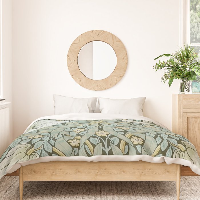 William Morris - Pimpernel Art Print, Vintage Museum Exhibition Art, Botanical Floral Pattern Duvet Cover Gallery Image 3