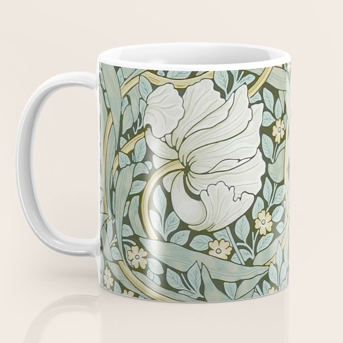 William Morris - Pimpernel Art Print, Vintage Museum Exhibition Art, Botanical Floral Pattern Coffee Mug Gallery Image 3