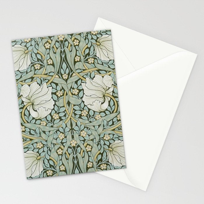 William Morris - Pimpernel Art Print, Vintage Museum Exhibition Art, Botanical Floral Pattern Stationery Card Gallery Image 2