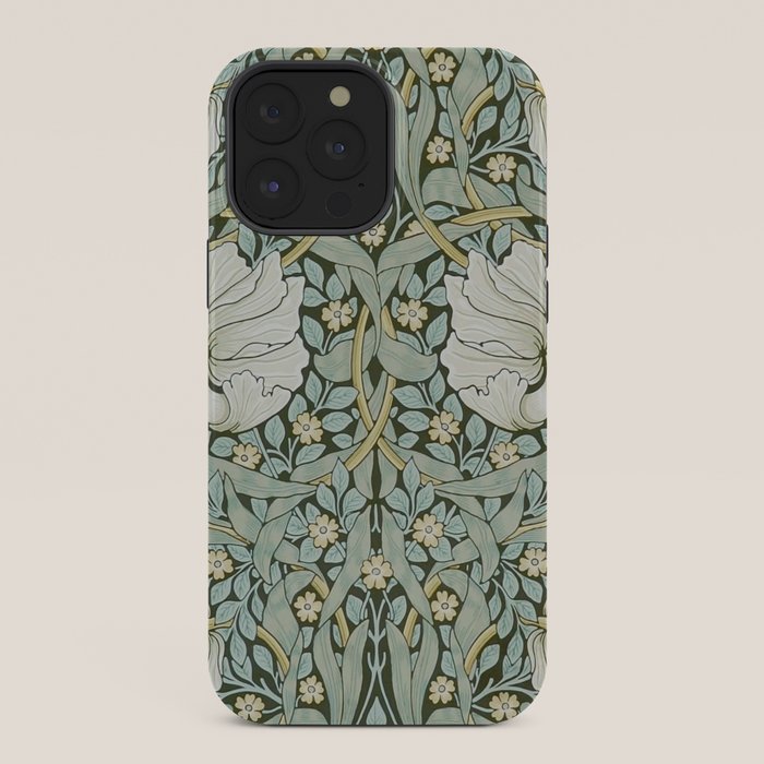 William Morris - Pimpernel Art Print, Vintage Museum Exhibition Art, Botanical Floral Pattern iPhone Case Gallery Image 36