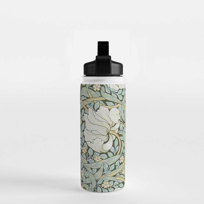 William Morris - Pimpernel Art Print, Vintage Museum Exhibition Art, Botanical Floral Pattern Water Bottle Gallery Image 2