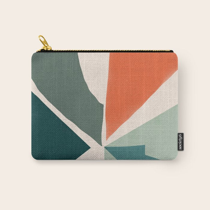 Peach angles balance Carry All Pouch Gallery Image 1