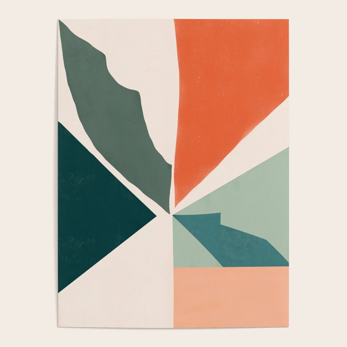 Peach angles balance Poster Gallery Image 4