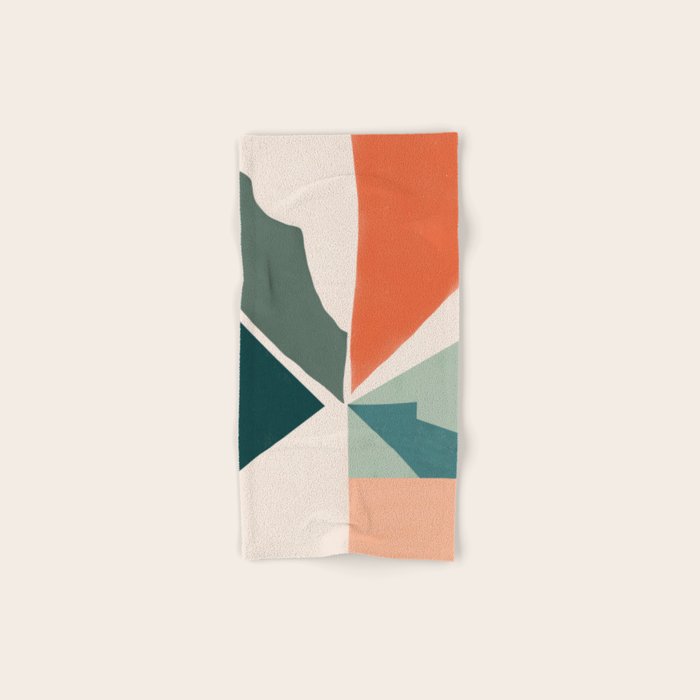 Peach angles balance Bath Towel Gallery Image 1