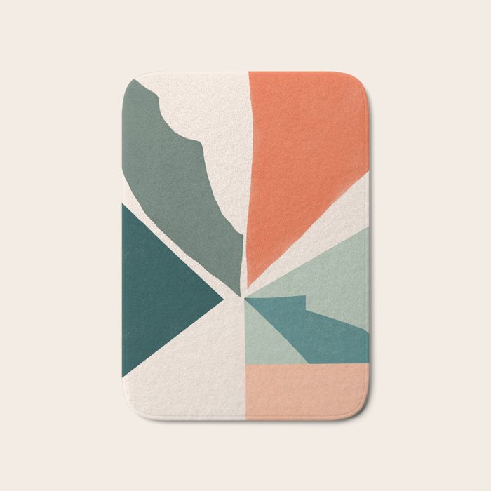 Peach angles balance Bath Mat Gallery Image 1