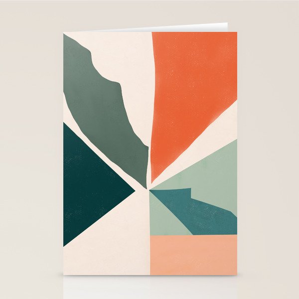 Peach angles balance Stationery Card Gallery Image 1