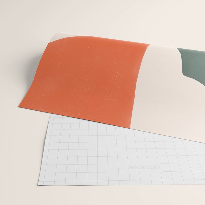 Peach angles balance Wrapping Paper Gallery Image 2
