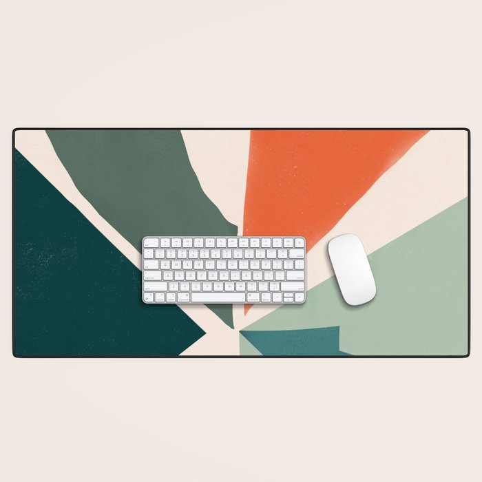 Peach angles balance Desk Mat Gallery Image 1