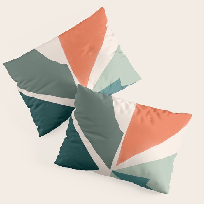Peach angles balance Pillow Sham Gallery Image 1