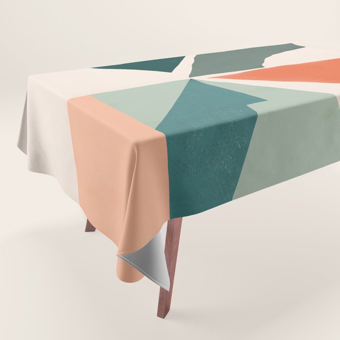 Peach angles balance Tablecloth Gallery Image 1