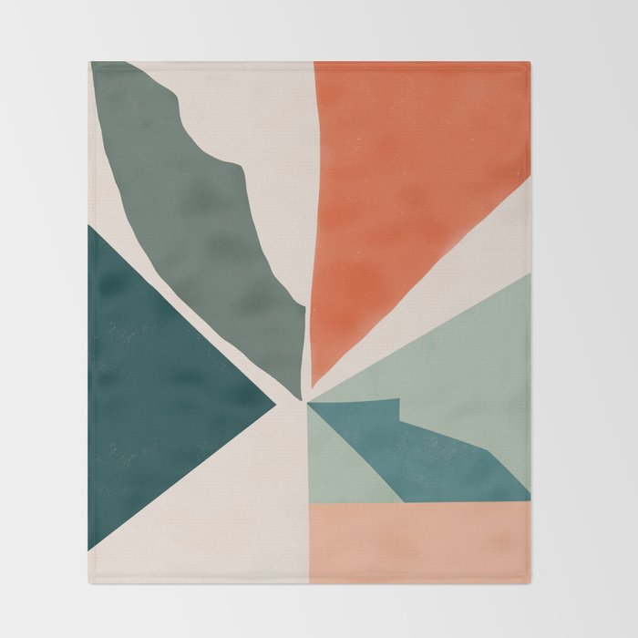 Peach angles balance Throw Blanket Gallery Image 2
