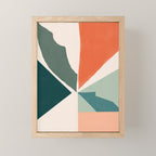 Peach angles balance Mini Art Print Gallery Image 1