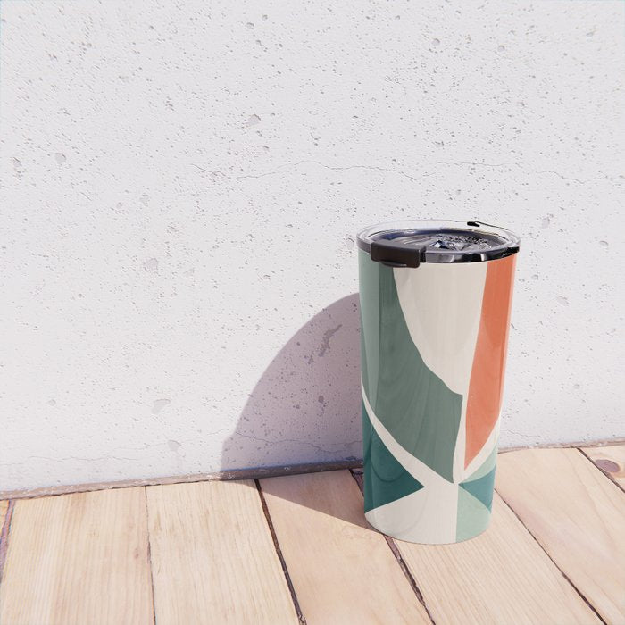 Peach angles balance Travel Mug Gallery Image 4