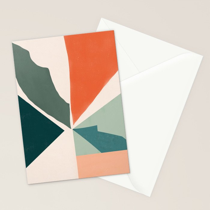Peach angles balance Stationery Card Gallery Image 2