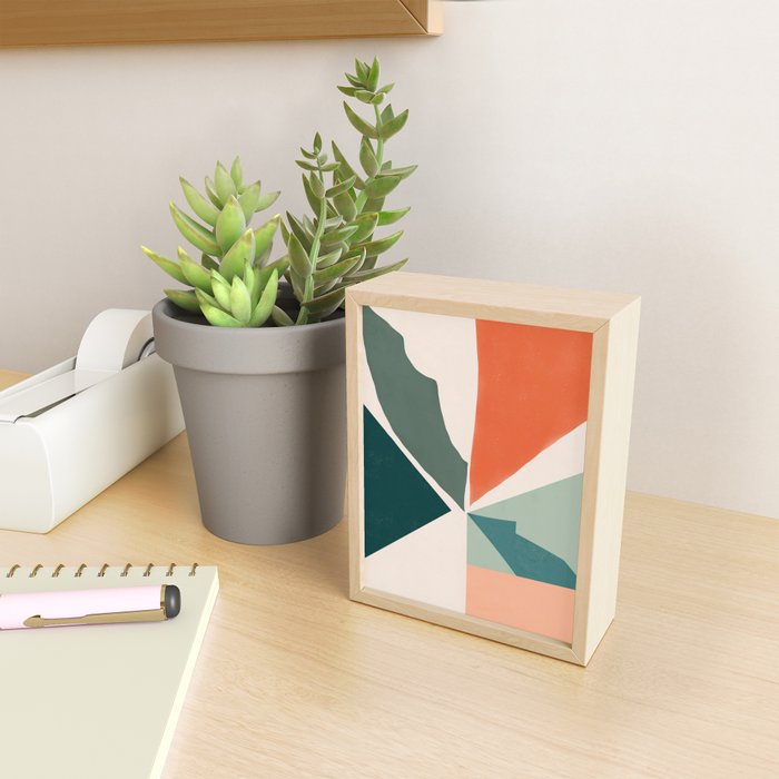 Peach angles balance Mini Art Print Gallery Image 2