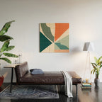Peach angles balance Wood Wall Art Gallery Image 2