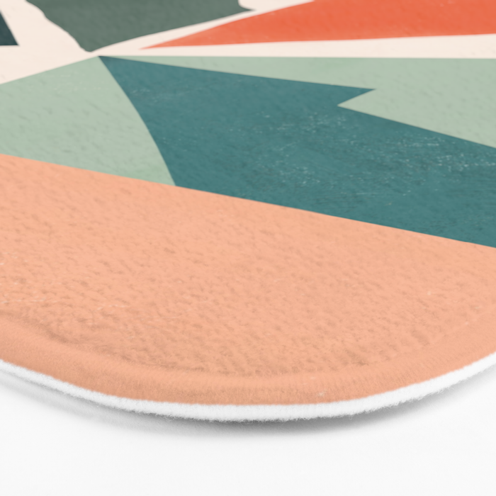 Peach angles balance Bath Mat Gallery Image 3