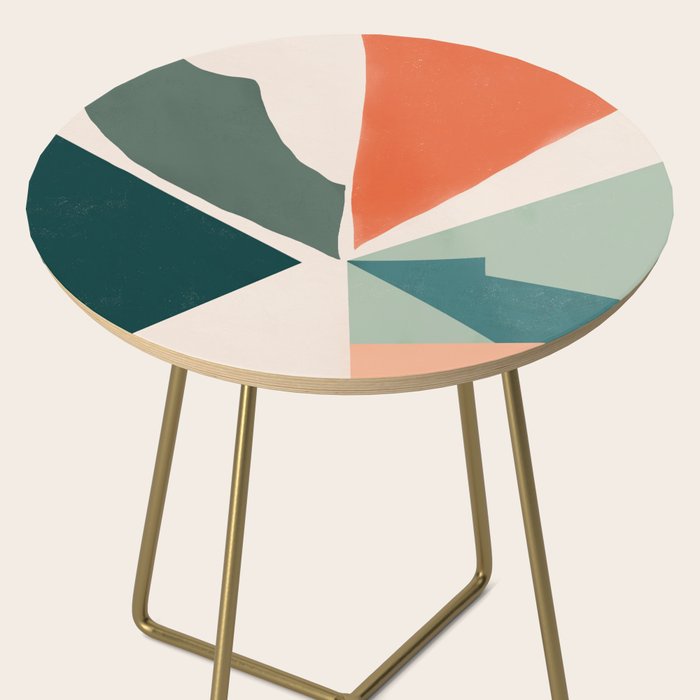 Peach angles balance Side Table Gallery Image 2