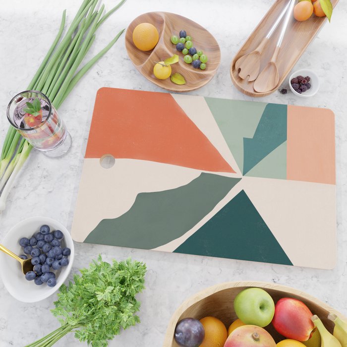Peach angles balance Cutting Board Gallery Image 2