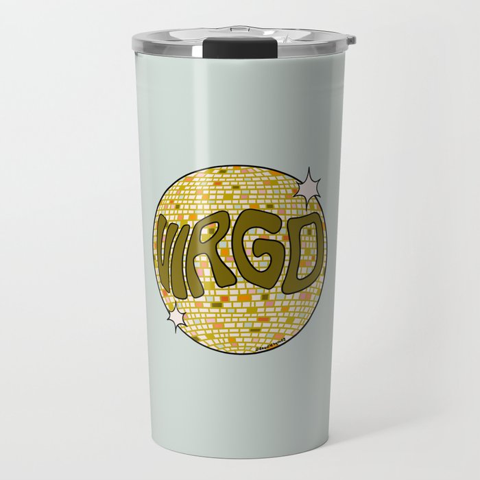 Virgo Disco Ball Travel Mug Gallery Image 1