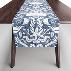 Neptune's joy blue damask reworked Table Runner Gallery Image 1