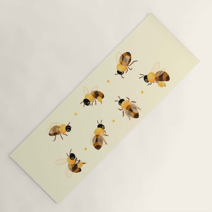 Honey bees Yoga Mat Gallery Image 1