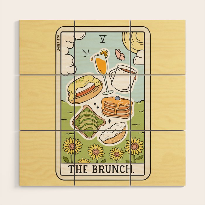 Brunch Reading Wood Wall Art Gallery Image 1