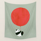 Traveling panda Wall Tapestry Gallery Image 4
