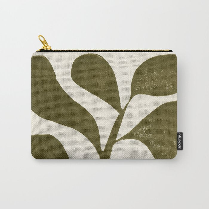 Linocut Houseplant #1 Carry All Pouch Gallery Image 1