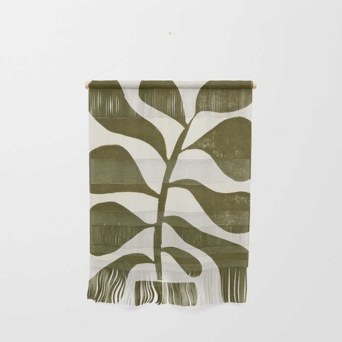 Linocut Houseplant #1 Wall Hanging Gallery Image 1
