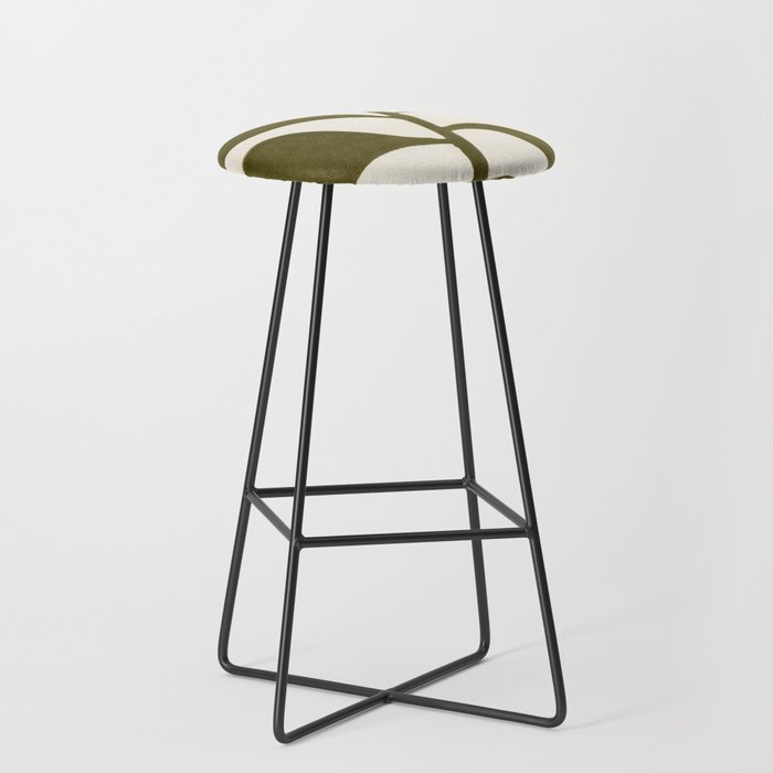 Linocut Houseplant #1 Stool Gallery Image 1