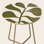 Linocut Houseplant #1 Side Table Gallery Image 2