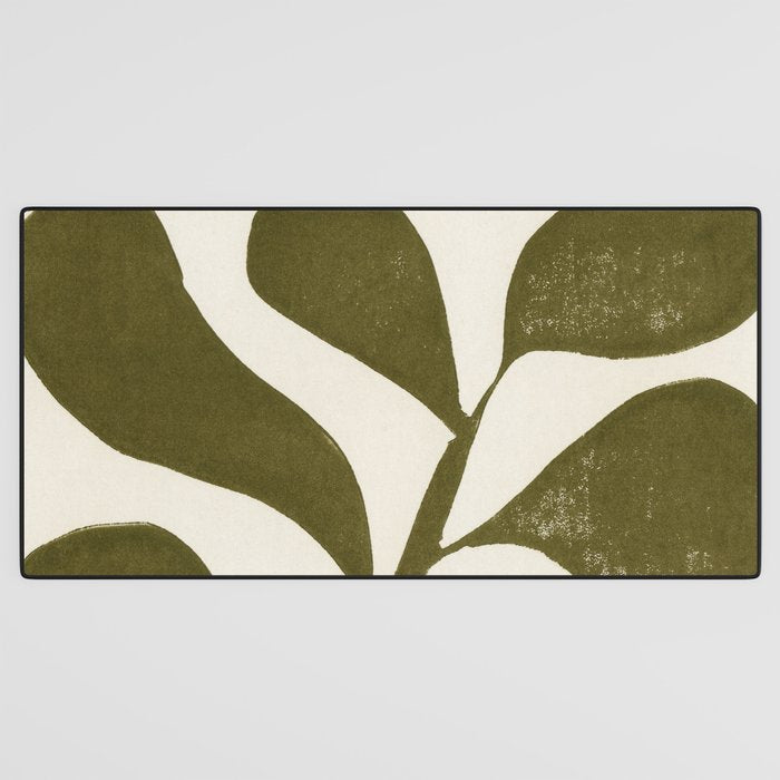 Linocut Houseplant #1 Desk Mat Gallery Image 3