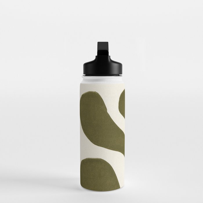 Linocut Houseplant #1 Water Bottle Gallery Image 3