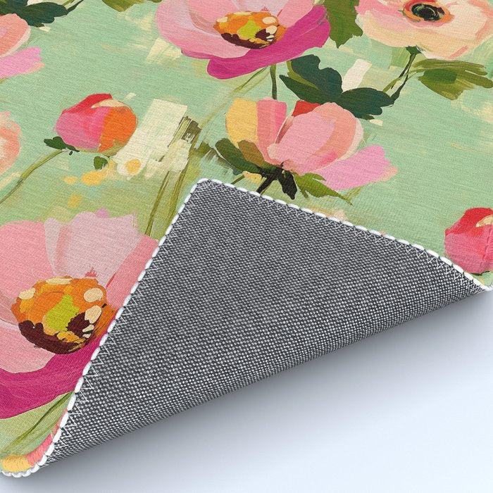 Bold Impressionist Floral Pattern Rug Gallery Image 4