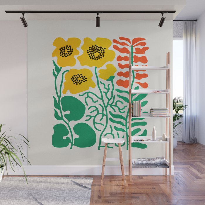 Flowers & Branches II Wall Mural Gallery Image 1