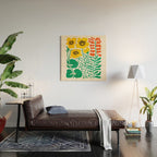 Flowers & Branches II Wood Wall Art Gallery Image 2