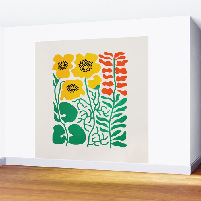 Flowers & Branches II Wall Mural Gallery Image 2