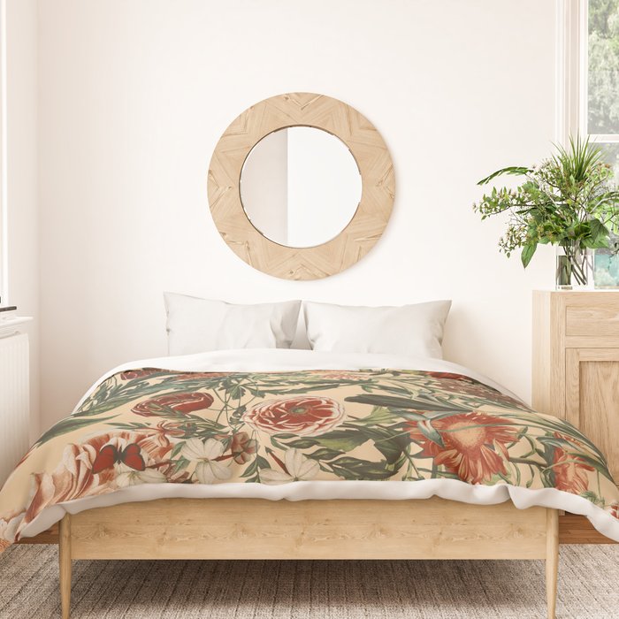 Vintage Flower Garden Duvet Cover Gallery Image 3