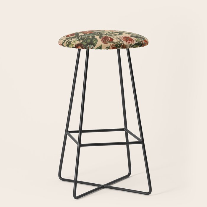 Vintage Flower Garden Stool Gallery Image 1