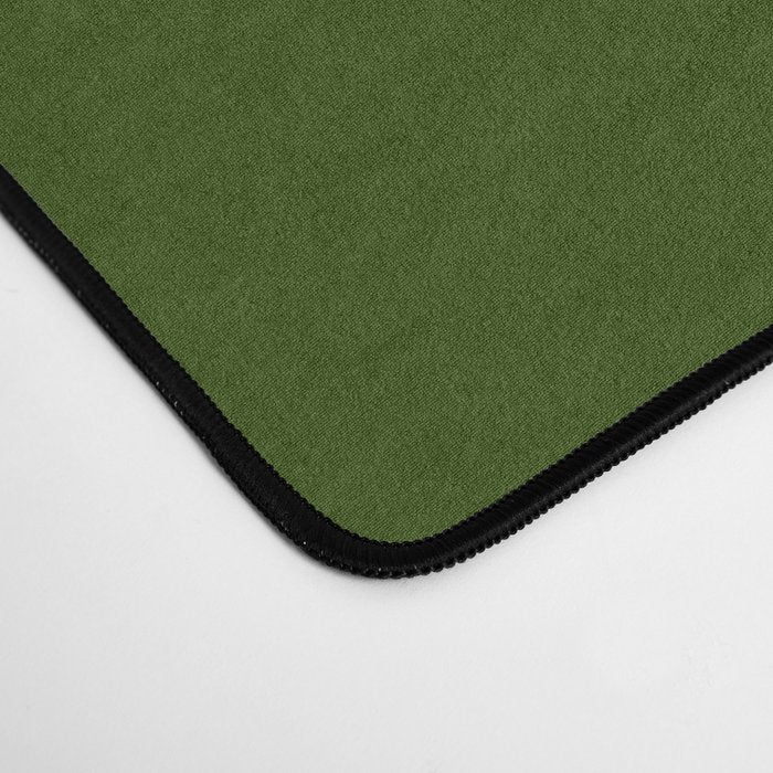 Flower Locus Retro Christmas 60s 70s Floral Pattern Xmas Green Red Cream Desk Mat Gallery Image 4