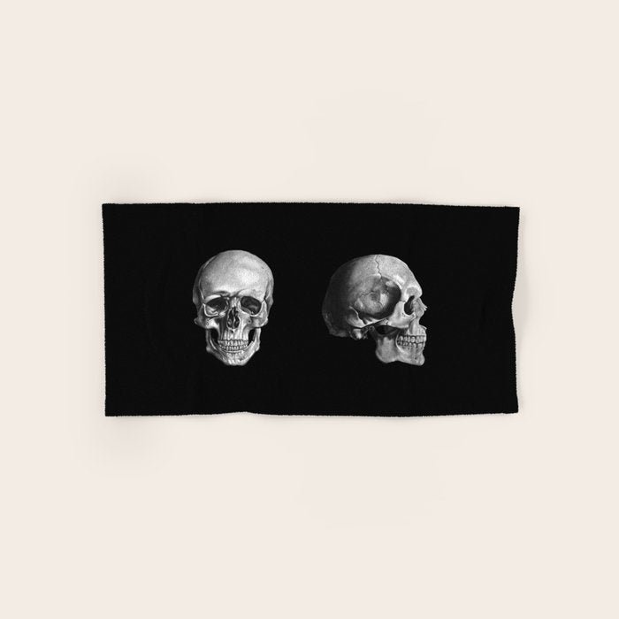 Skull Anatomy - Dark Version Bath Towel Gallery Image 1