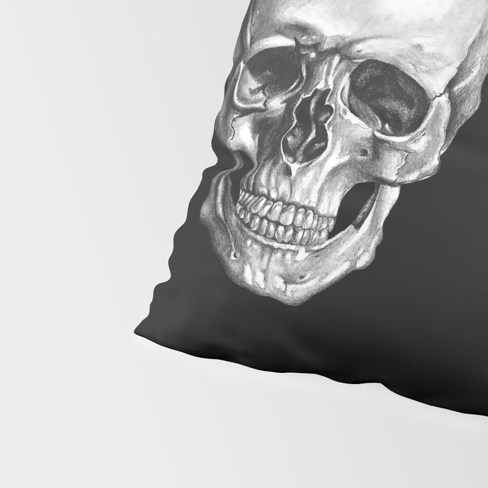 Skull Anatomy - Dark Version Pillow Sham Gallery Image 4