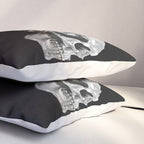 Skull Anatomy - Dark Version Pillow Sham Gallery Image 3