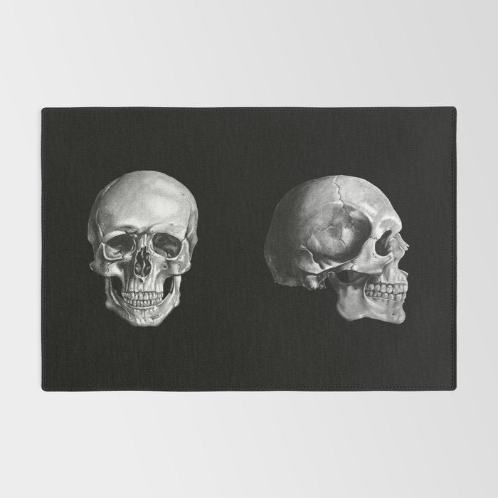 Skull Anatomy - Dark Version Rug Gallery Image 2