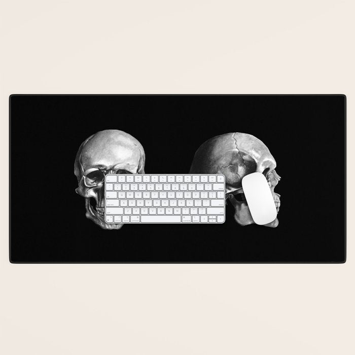Skull Anatomy - Dark Version Desk Mat Gallery Image 1