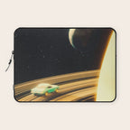 Saturn Highway - A Vintage, Retro-Futuristic Science Fiction Artwork Laptop Sleeve Gallery Image 1