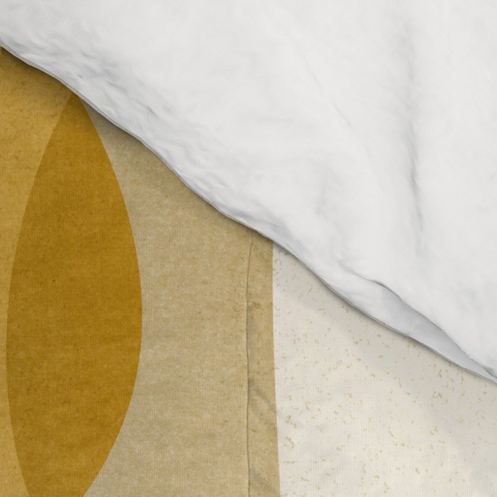 Shape Study in Gold / Geometric Pattern Comforter Gallery Image 4