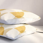 Shape Study in Gold / Geometric Pattern Pillow Sham Gallery Image 3