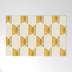 Shape Study in Gold / Geometric Pattern Welcome Mat Gallery Image 1
